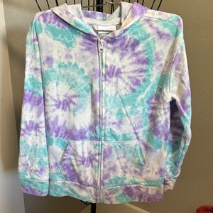 Place Tie-Dye Zip-Up Hoodie - Purple and Blue, 10/12
